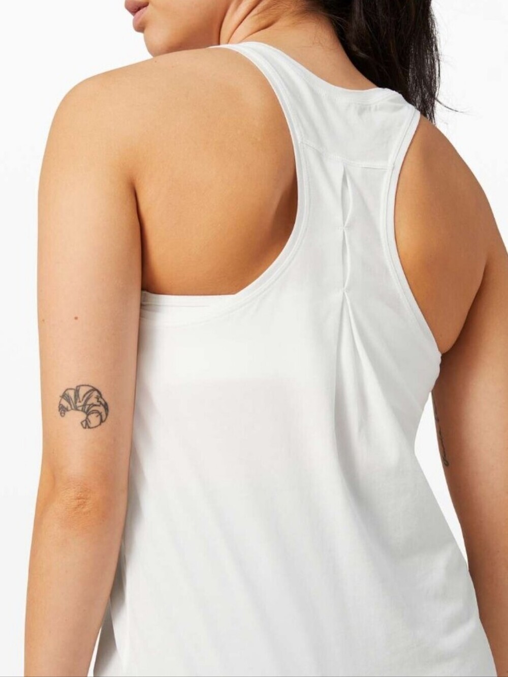 Lululemon Love Tank *Pleated. Racerback. Pima Cotton. White. Size 10.